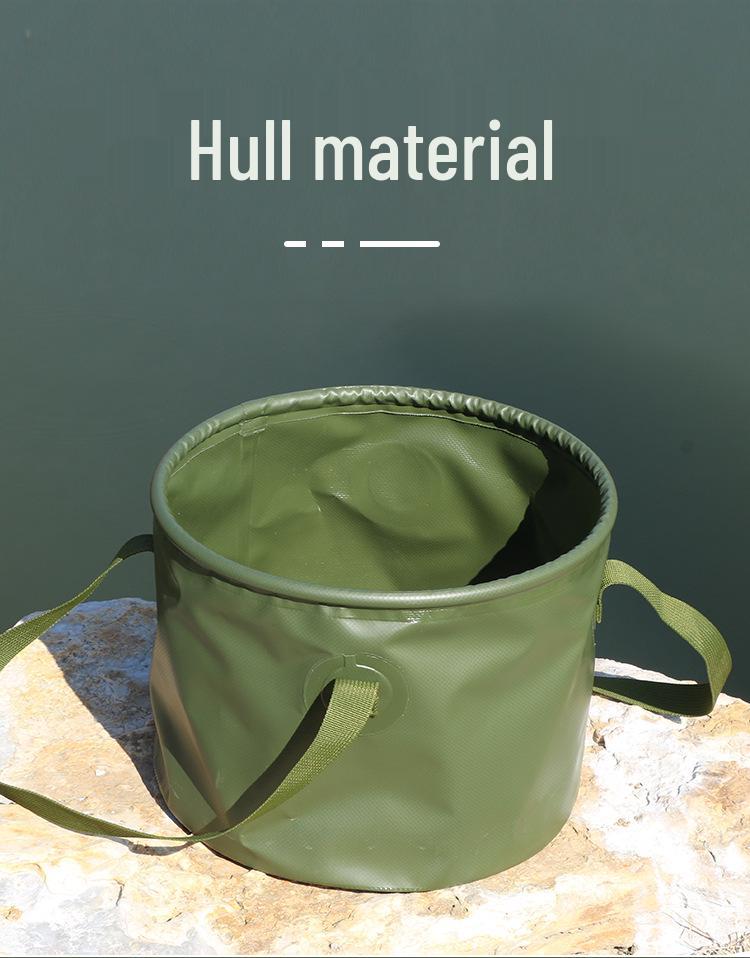Большой портативный складной таз для путешествий: Многоразовое использование для мытья фруктов, лица и ног - Идеально для кемпинга и пикников
