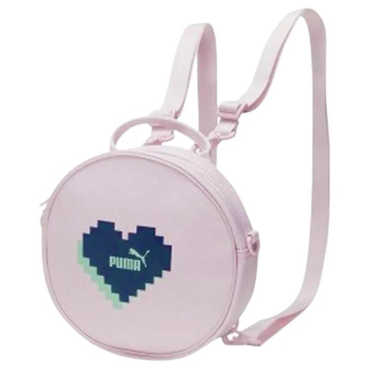PUMA Polyester Round Bag Backpack Mini Women's Pink (Unisex) Backpacks 076960 01