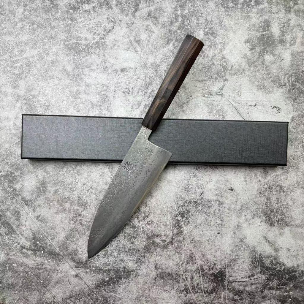 8.3 Inch Deba Knife Double-edged Blade Damascus Steel Wood Handle Sharp Slicing Sushi Cleaver Sashimi Japanese Kitchen Knife