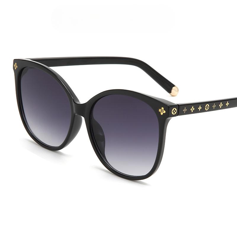 Модные солнцезащитные очки в большой оправе «кошачий глаз», простые солнцезащитные очки, женские индивидуальные солнцезащитные очки