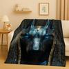 3D Анубис Мертвый Бог Фараон Древний Египет Мифология Мультяшная Фланелевая Одеяло, Ультра Мягкий Плюшевый Плед для Дома Спальни Кровати Дивана