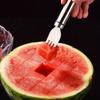 2025 Нержавеющая сталь Арбуз Функциональная вилка Режущий Разделитель Режущий инструмент Мульти Блок Резка Инструмент для арбуза Фруктовая вилка