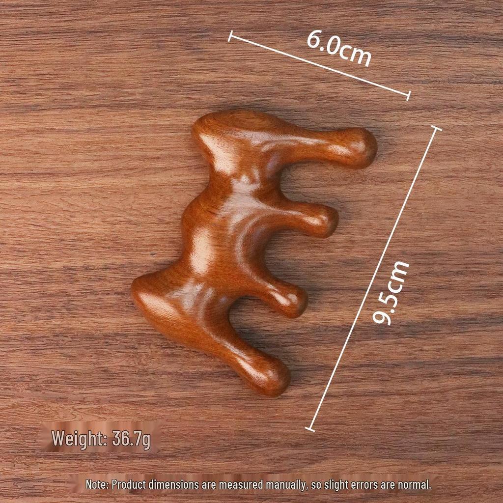 Массажная расческа из сандалового дерева: Портативный деревянный гребень для головы и меридианов сувенир