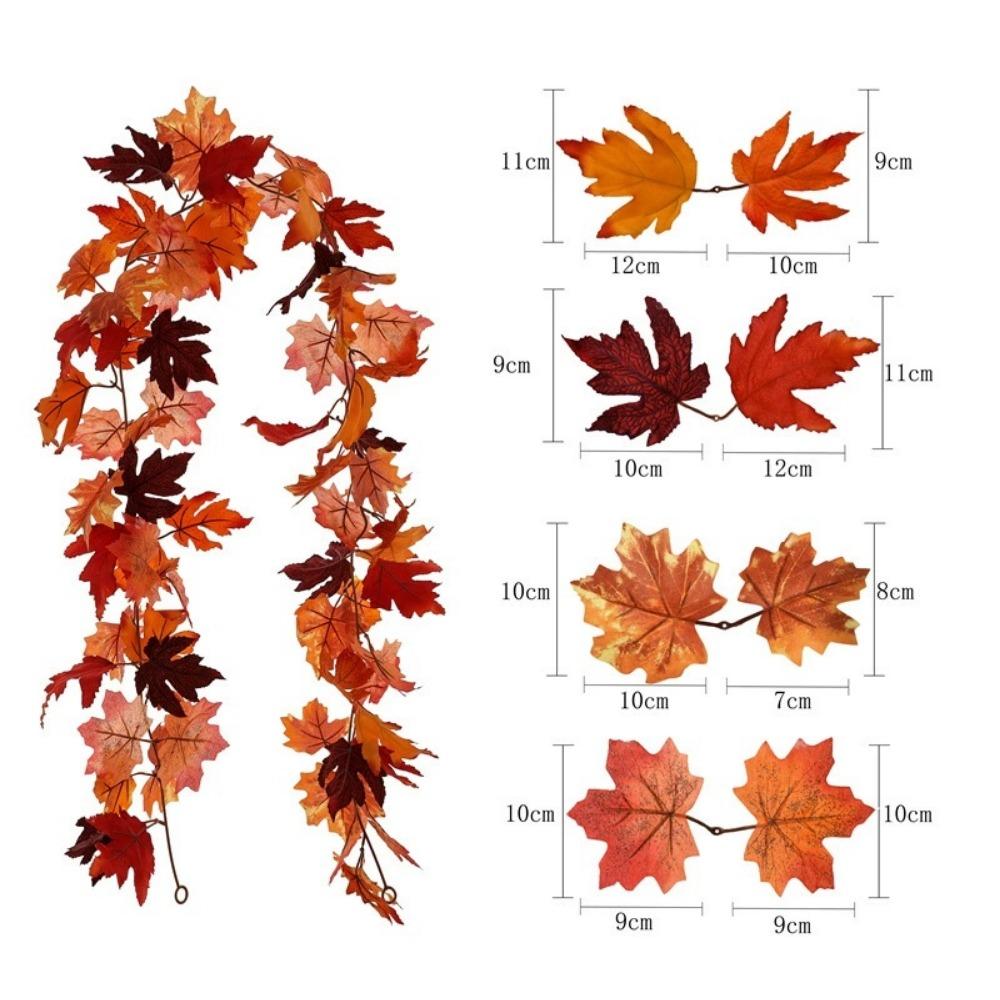 1 шт. Искусственная осенняя листва гирлянда осенняя гирлянда кленовый лист 175 см/шт. подвесная виноградная гирлянда День благодарения для дома свадьба камин вечеринка декор