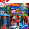 Full Drill 5D Diamond Painting Landscape Embroidery Mosaic Waterfall Rhinestones Picture Home Decoration
