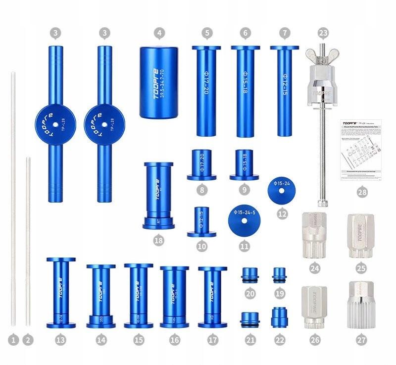 TOOPRE Professional Hub Bearing Disassembly and Assembly Tool Kit