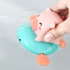 Lo&J KC Certified Same-day Shipping Tube Riding Pig Hippo Piggy Boat Water Gun Wind-up Toy Bath Play, Korean Bath Toys