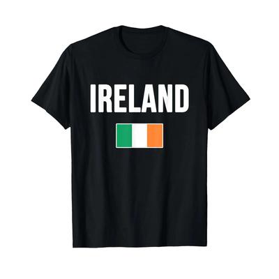 Ireland Irish Flag Souvenir T Shirt Vintage Streetwear Stretched Soft Breathable Designer Clothes Homme Fashion Unisex