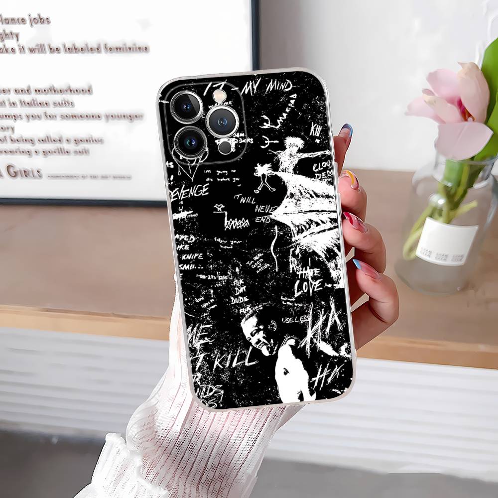 Прозрачный чехол для телефона рэпера X-XXXTentacionS для IPhone 16 15 14 13 12 11 Pro Max Plus Мягкая крышка