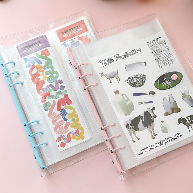 A5 Colorful Photocard Binder 25 Sheets Pockets 100 Photos for 2x6 Inch Photo Strips 2 x 6 Inch Bookmark Photo Booth Frame Album