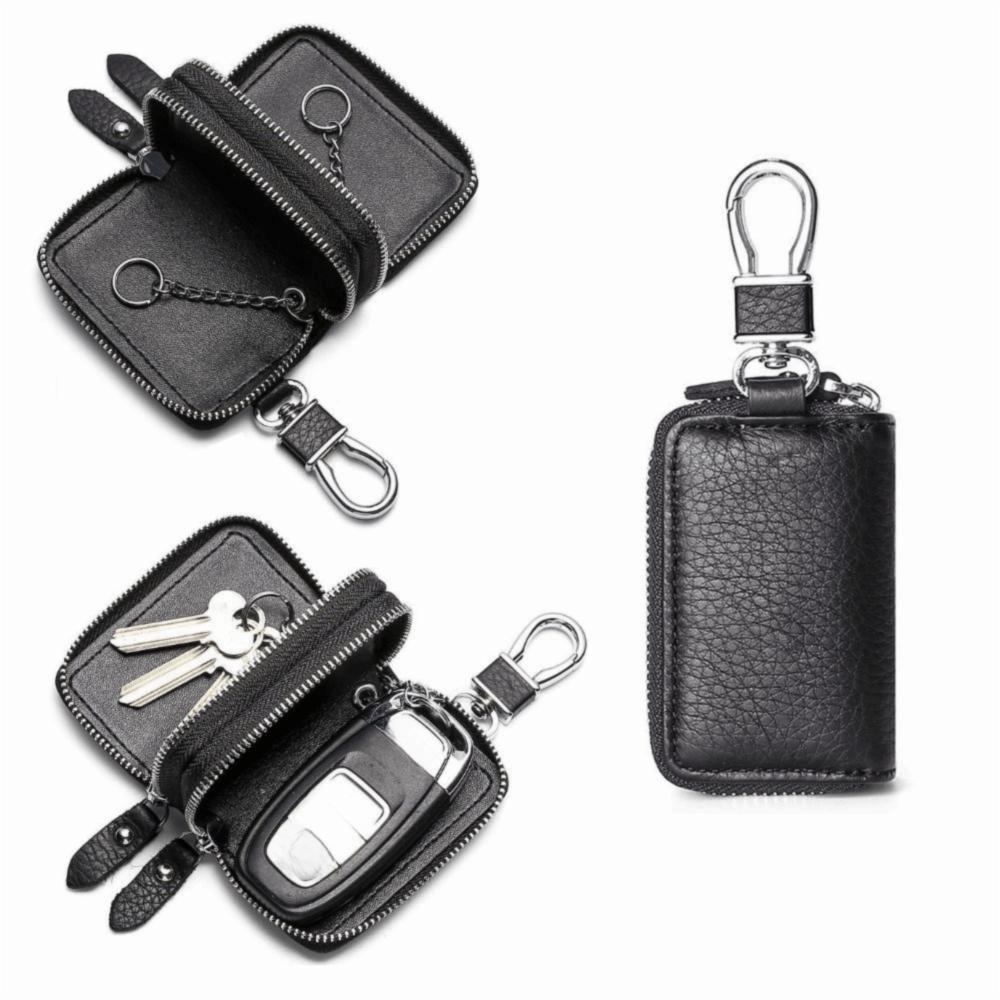 Double Pocket Car Keychain Bag Multifunctional Key Holder Wallet New Car Key Case Gifts