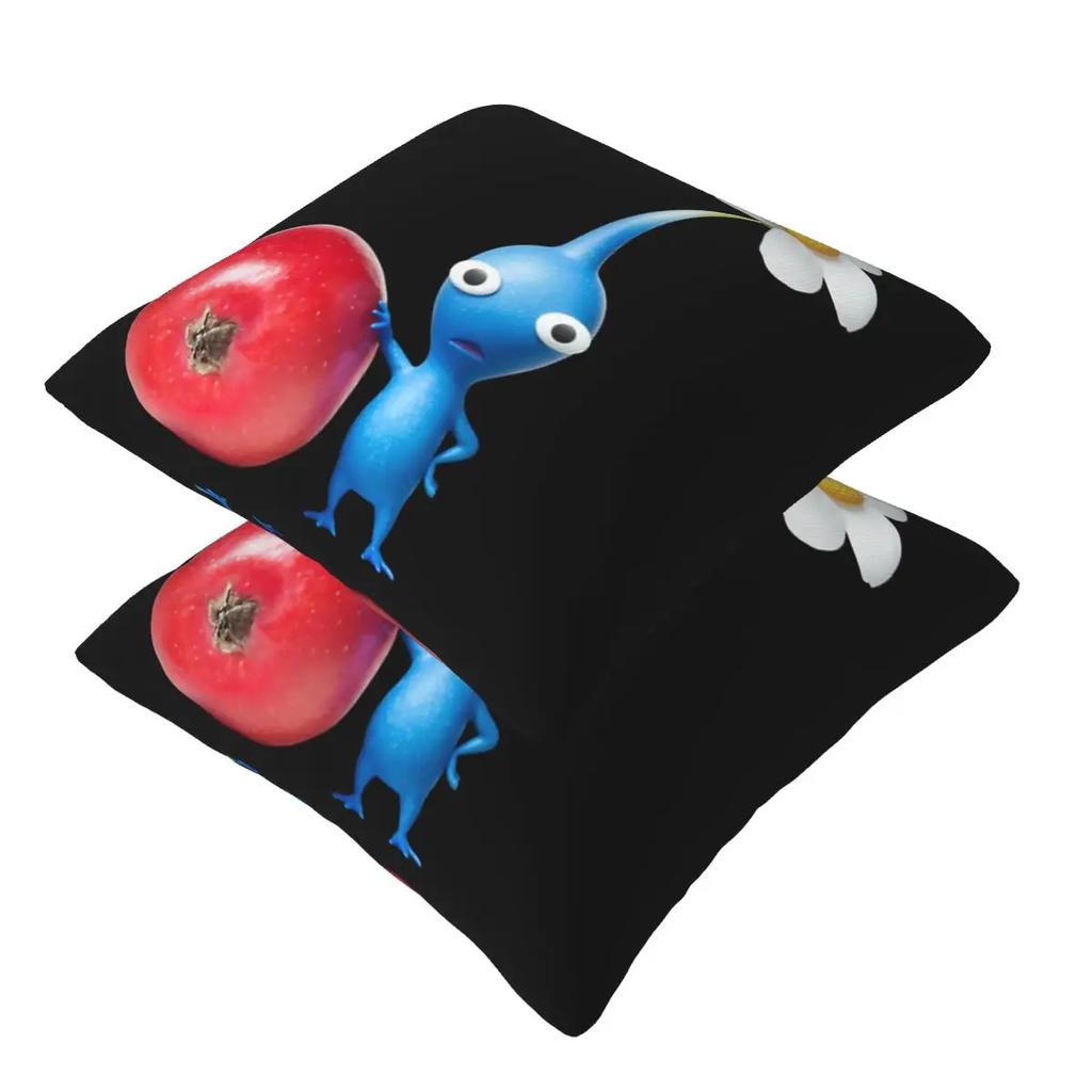 Pikmin 2 Pcs Square Pillowcase Pillow Cover Cushion Decor Comfort Throw Pillow For Home Car