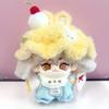 Yellow Hat, Bib, T-Shirt, and Overalls Set for 10cm Plush Toy, Kigurumi Accessories, Otaku Activities, Doll Mascot, Kpopdoll Costume [Used]