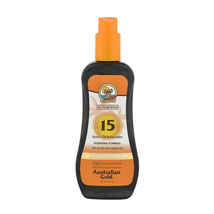 Huile spray - Australian Gold - SPF 15 - 237 ml - Protection UVA/UVB - Hydratation peau