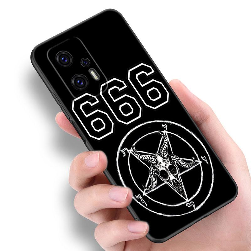 Demonic Satanic Scary Skull Phone Case For Xiaomi POCO F2 F3 M2 M3 M4 X3 X4 Pro NFC F4 GT 5G F1 X2 C3 C31 C40 M5S Black Cover