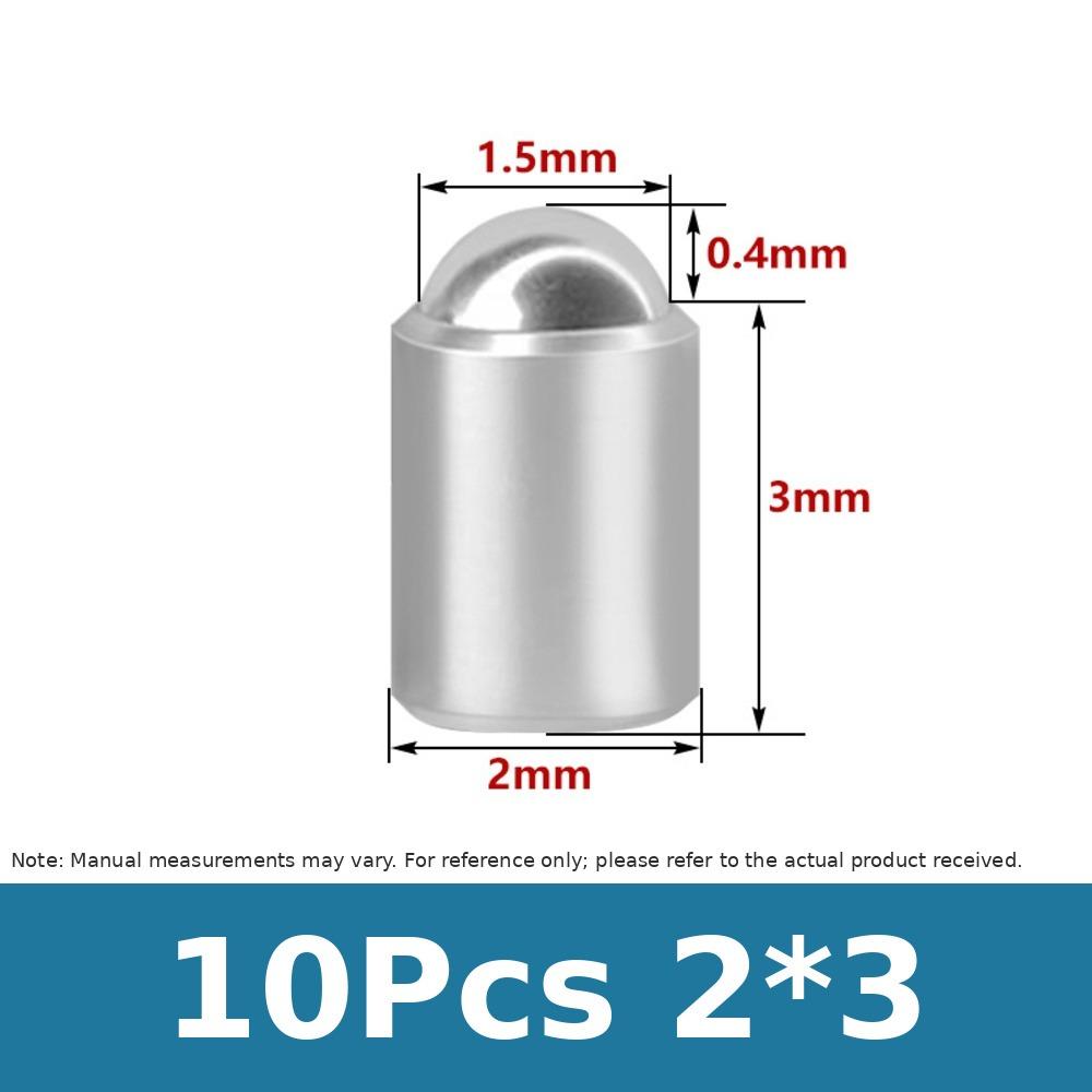 10Pcs Smooth Body Ball Spring Plunger Spring Ball Locating Pin  for Automated Equipment Index Plate
