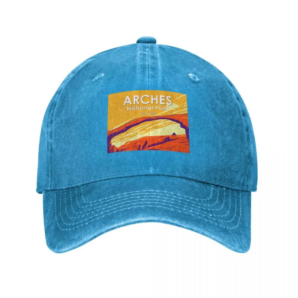 Arches National Park Sunset Vintage Baseball Cap designer cap Trucker Cap sun caps Baseball Unisex Womens