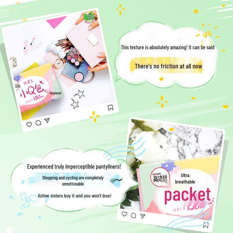 Kotex Unscented Cotton Soft Thin Panty Liners (40pcs x 7 packs)