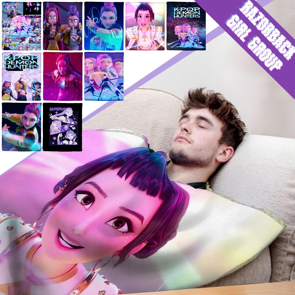 Flannel Digital Printed Blanket Conditioning Blanket Sofa Blanket Girl Gift