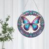Stained Glass Animal Rhinestone Diamond Art Window Pendants Suncatcher Diamond Painting Art Pendant for Garden Window Decor