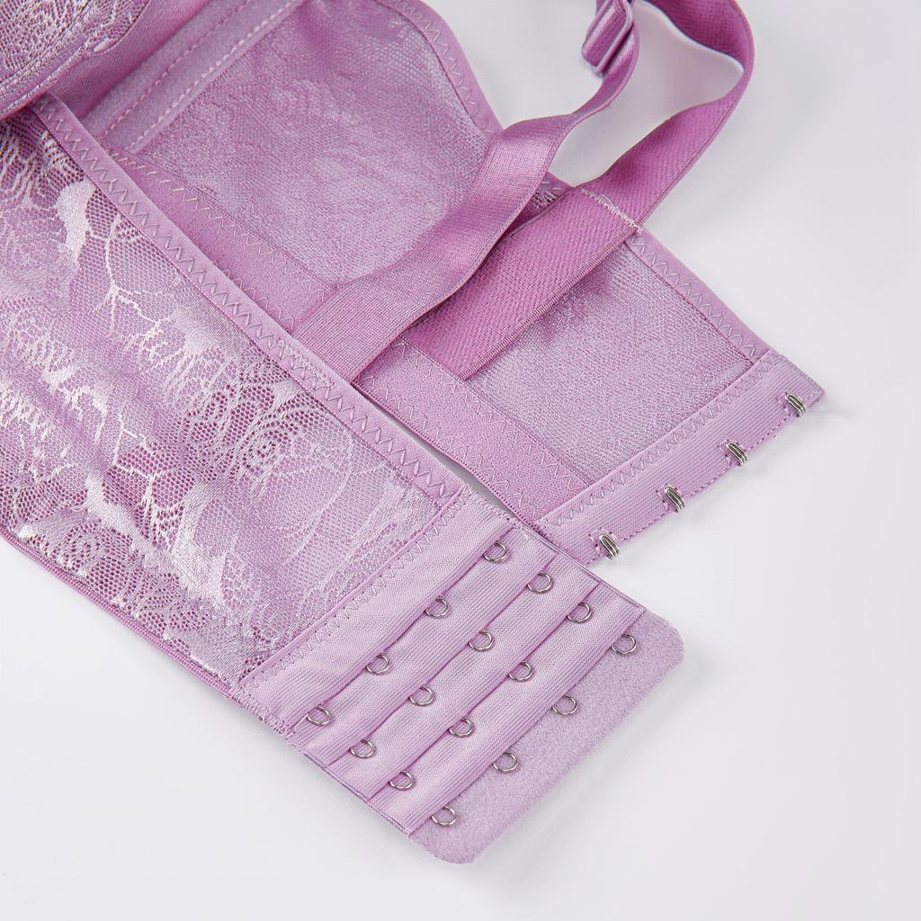 Кружевной бюстгальтер без косточек Женский регулируемый нижнее белье больших размеров Кружевной поддерживающий бюстгальтер Бюстгальтер для женщин среднего и пожилого возраста