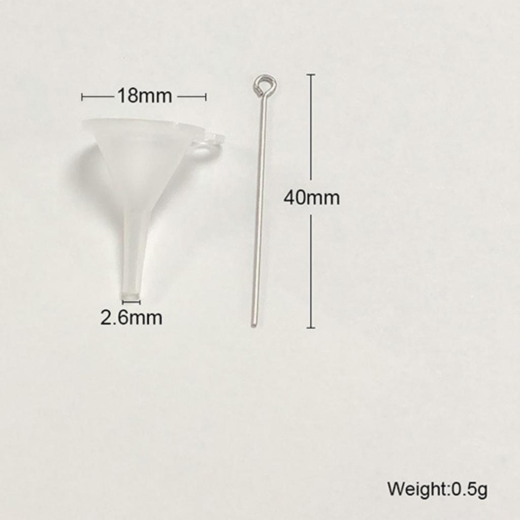 2x Narrow Neck Transparent Plastic Filler Kitchen Gadget