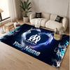 Custom Rug Olympique Marseille FC Pattern Print Name Text Soft Non‑Slip Floor Carpet for Home Indoor Decoration