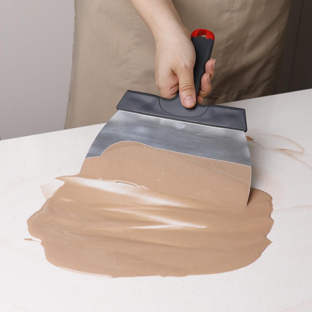 Stainless Steel Chocolate Shovel Large Size Chocolate Spatula Chocolate Tempering Scraper Candy
