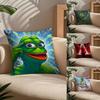 Забавная наволочка с лягушонком P-Pepe Уютная декоративная наволочка для дивана-кровати Шёлковая элегантная Невидимая молния На заказ