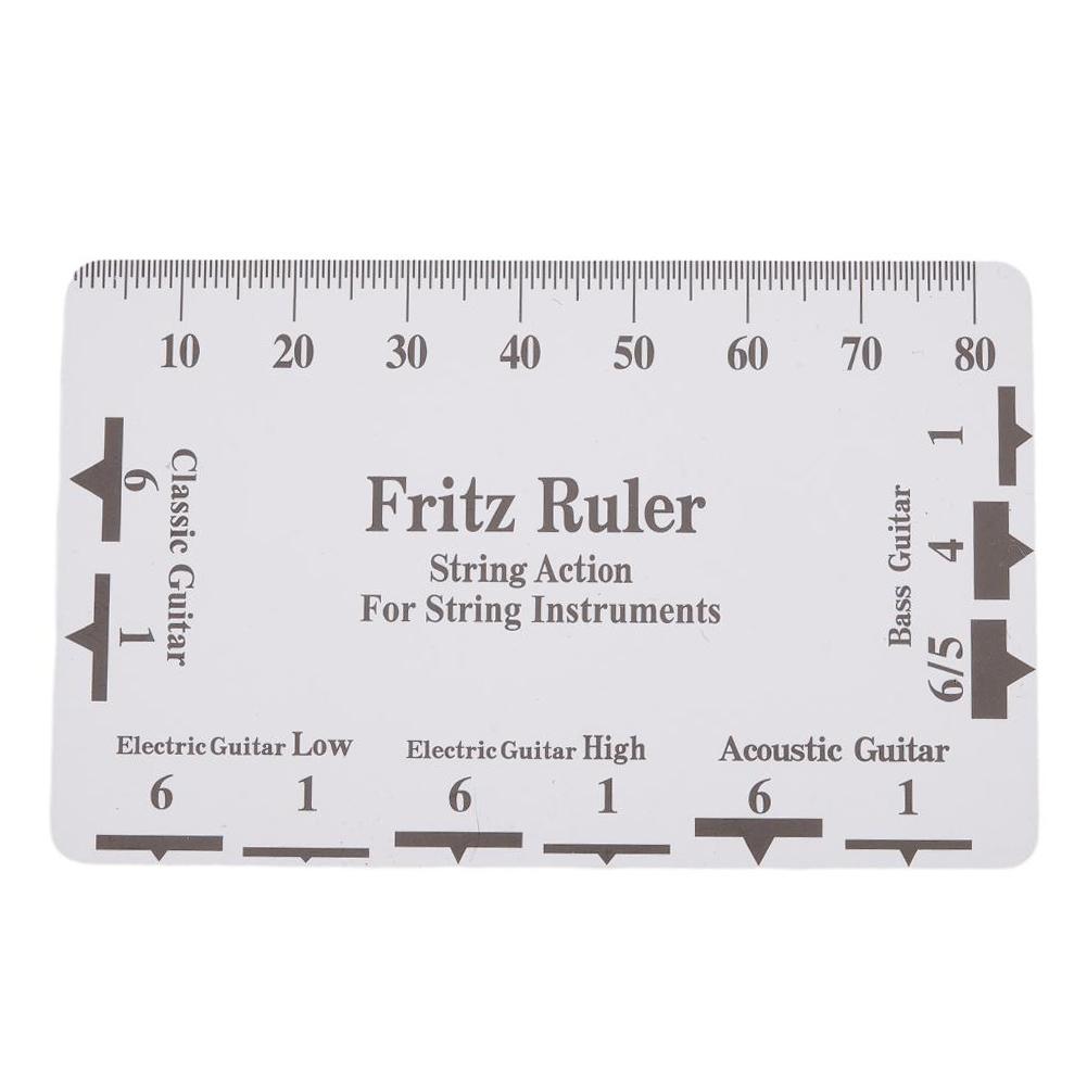 Линейка для высоты струн гитары Т-образные линейки Пластиковый набор Нержавеющая сталь
