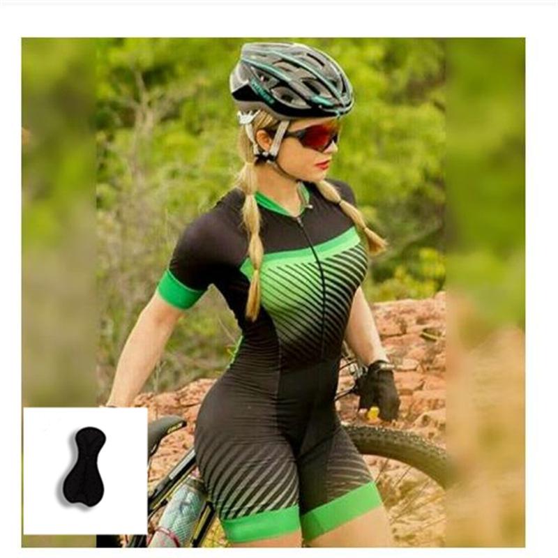 Summer Short Sleeve Women's Triathlon Onesie Cycling Suit Cycling Suit Quick Dry One-piece Sportswear