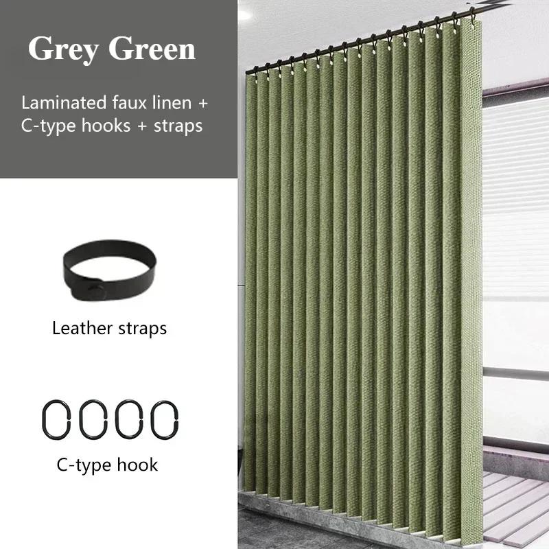 Waterproof Shower Curtain Mildew Bathroom Solid Curtain Wave Window Tulle Home Luxury with Hooks Heavy S Fold Wavy Shower