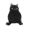 Shinada Global Mochi Series Mochi Neko Black (M) 14 X 14 X 22cm Plush Cat Animal MONE-0230B