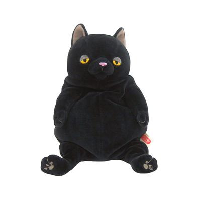 Shinada Global Серия Mochi Mochi Neko Черный 14 x 14 x 22см Плюшевый Кот Животное (M) МОНЕ-0230Б