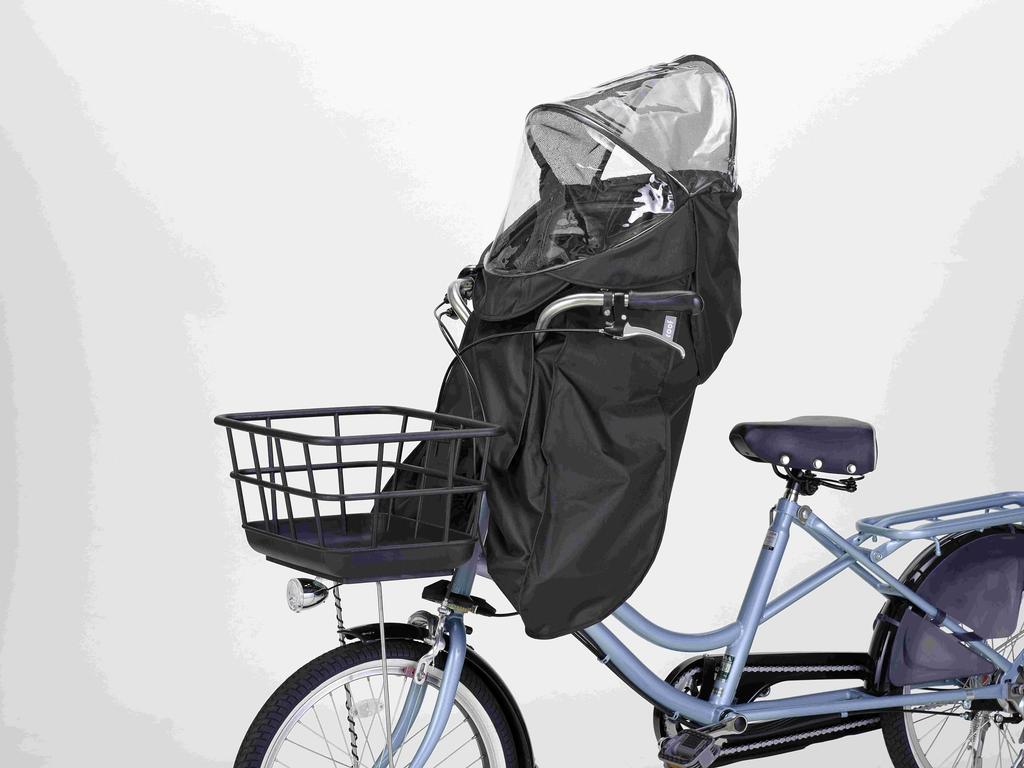 OGK Giken Bicycle Child Seat Rain Cover Roof Mini Front Child Seat Rain Black RCF-010 Cover,
