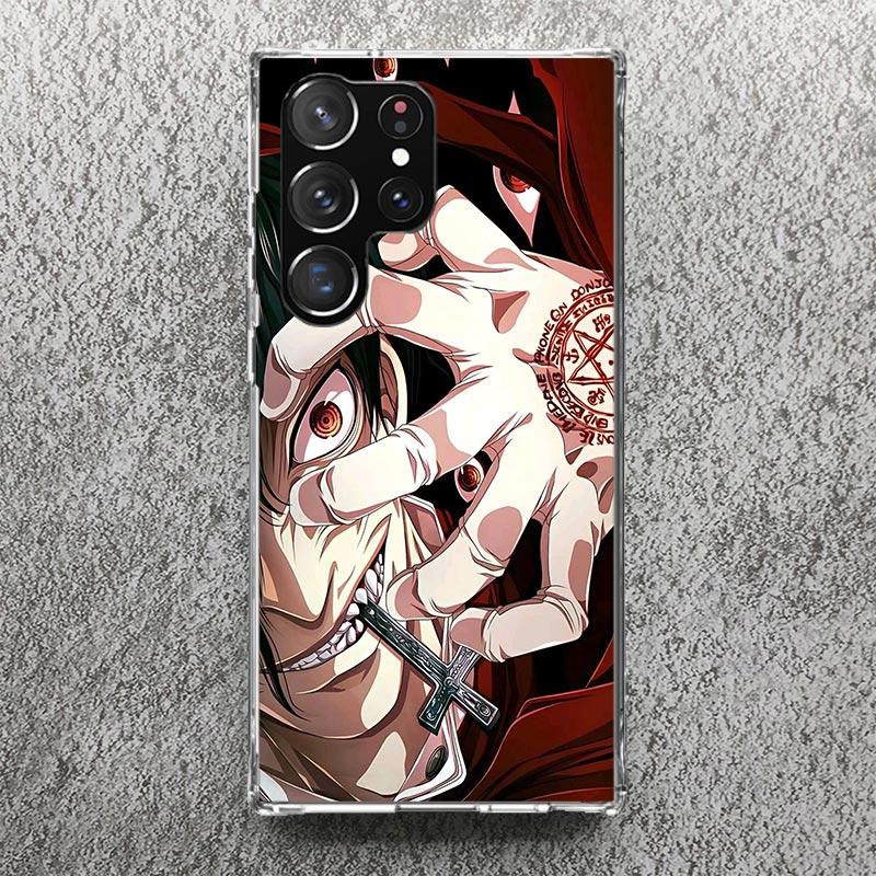 Мягкий чехол с принтом из аниме A-Alucard Hellsing для Samsung Galaxy S25 Edge S24 S23 S22 Ultra S21 Plus S20 FE Чехол для телефона S10 + Узор