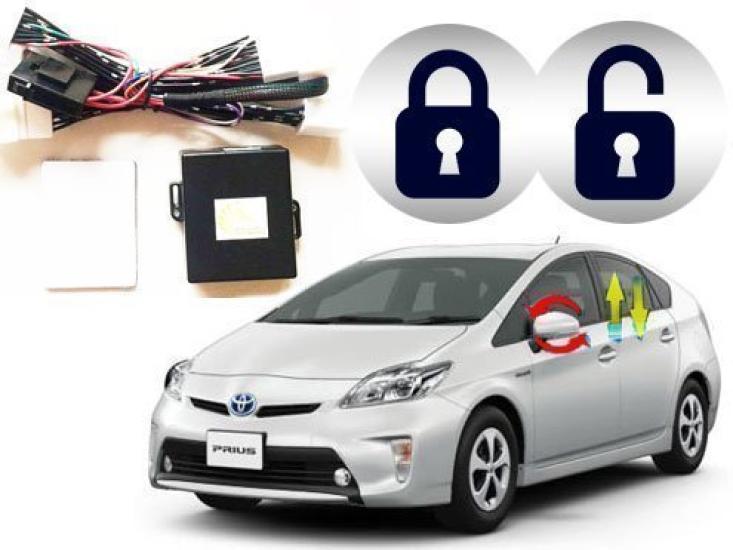 Econlineshop Auto Door Lock Mirror Folding Kit Auto Power Windows Compatible with Toyota Prius 30 Series + + (Pre-facelift)