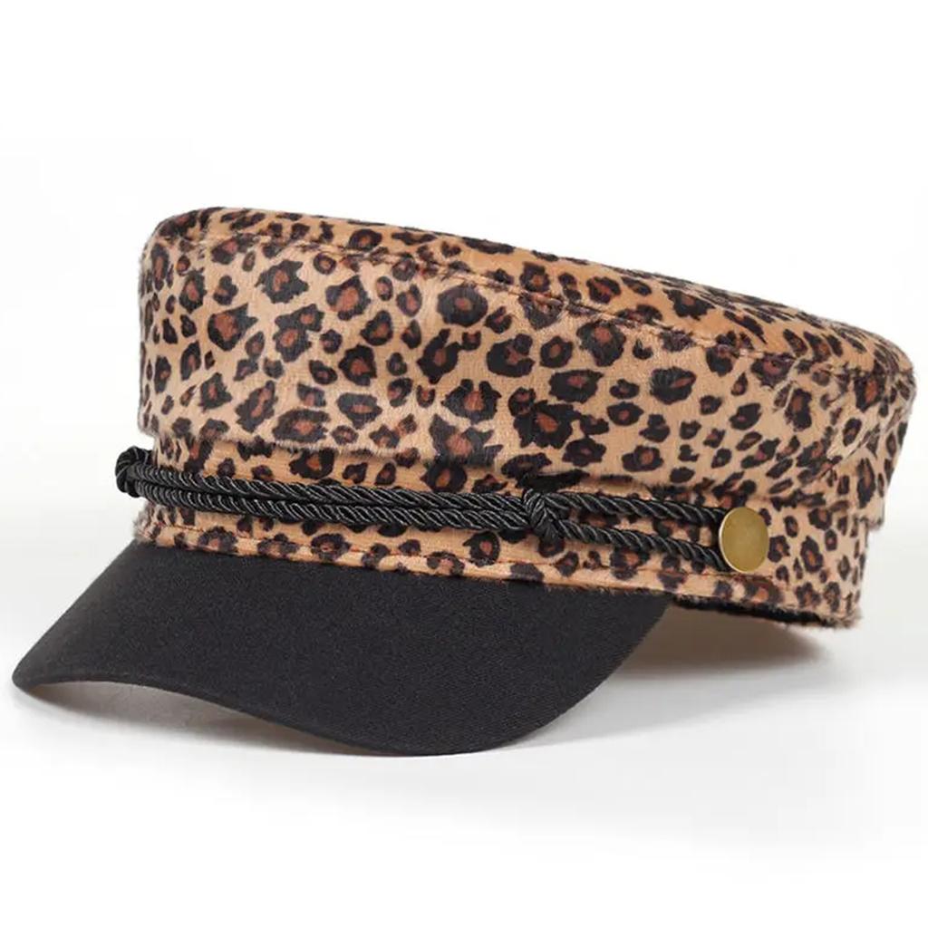 Модная индивидуальная леопардовая кепка-берет с принтом для женщин и мужчин, хлопковая темно-синяя кепка для отдыха на природе, для спорта, путешествий