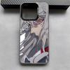 I-Inuyasha S-Sesshomaru Phone Case For iPhone 16 15 14 13 12 11 Pro Max Grey Black Matte Laser Metallic Aurora Funda