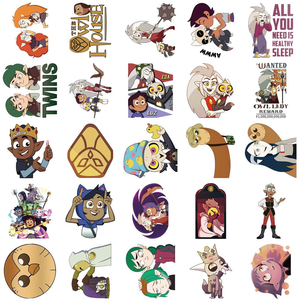 100 шт. новые милые наклейки с изображением совы для ноутбука, бампера, автомобиля, велосипеда, багажа, гитары