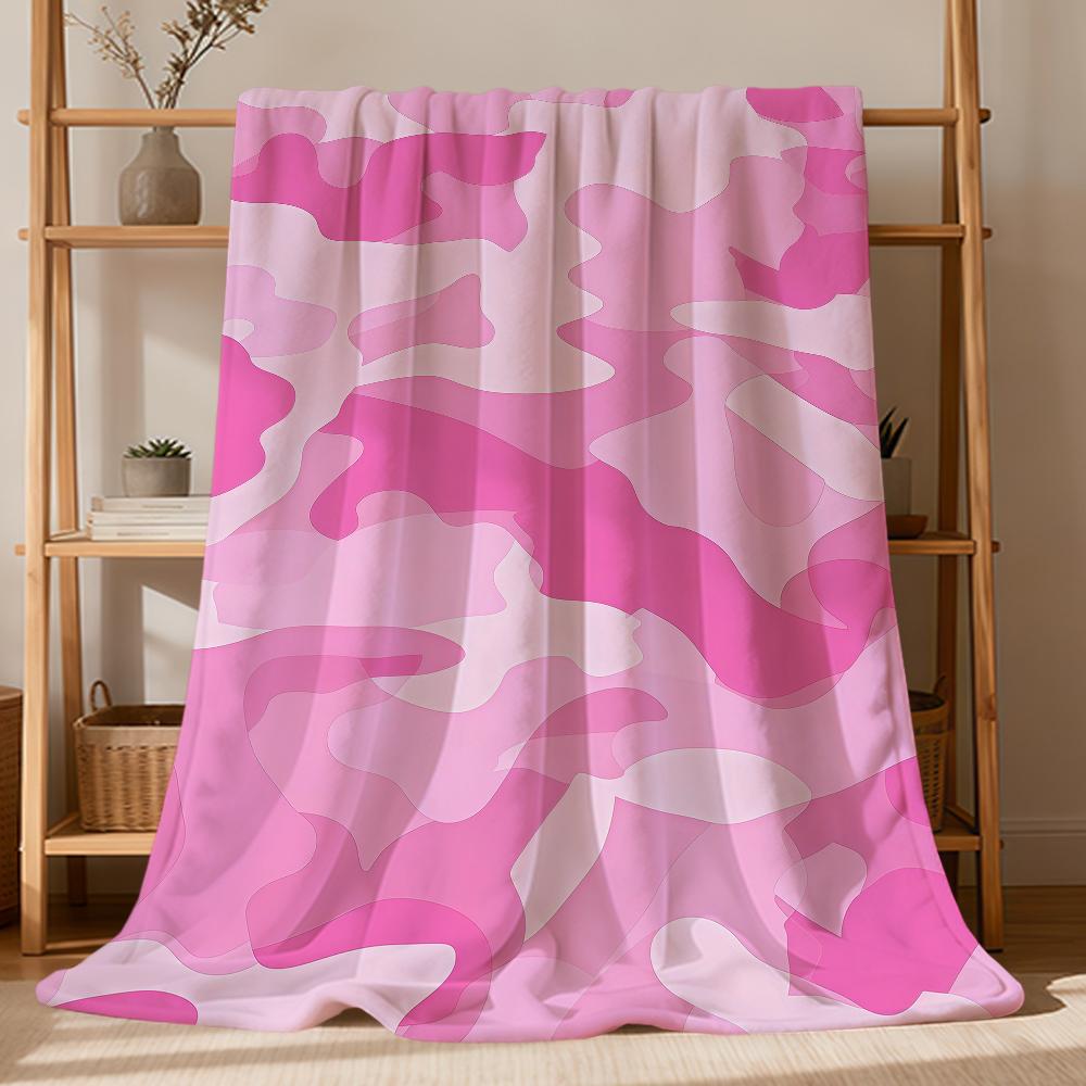 Fashion Retro Colorful Camouflage Art Flannel Soft Warm Plush Blanket Sofa Living Room Pet Hogar Bedroom Gift Home Car Portable