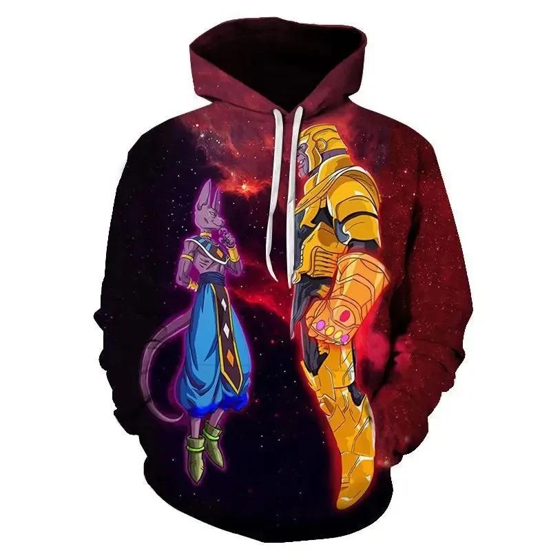 Осень Дети Dragon Ball Sun Wukong Толстовка Мужская Японский Аниме Пуловер Повседневная Одежда Мальчики Девочки Модное Пальто С Капюшоном Уличная Одежда