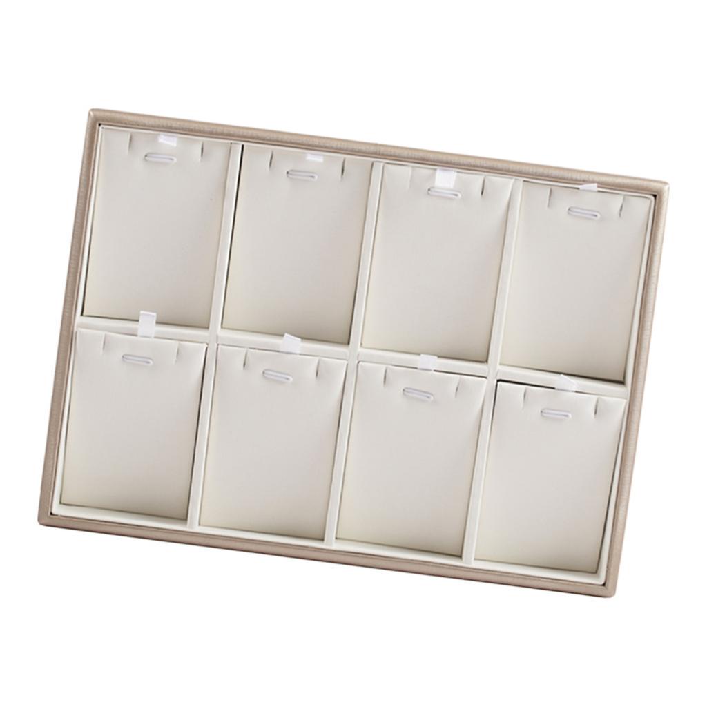 Штабелируемый лоток для ювелирных изделий из искусственной кожи, органайзер, ожерелье