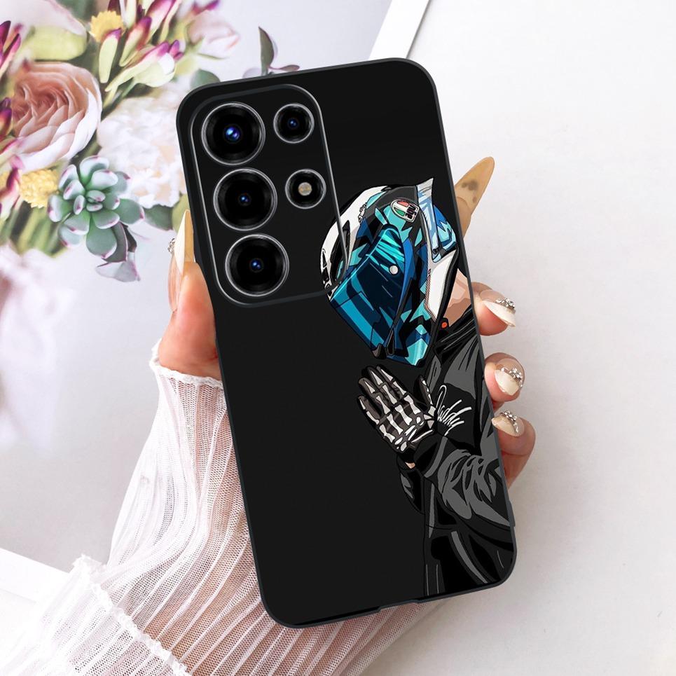 Для Itel S26 Ultra Super 26 Ultra Чехол для телефона Милый Кот Дракон Мультяшный Дизайн Задняя Крышка Черный Мягкий Силиконовый Корпус S688LN