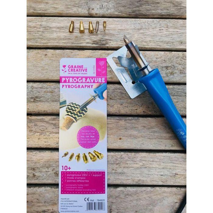 Набор для выжигания - GRAINE CREATIVE - Пирограф 230В - Электрический - Смешанный - Аксессуары в комплекте