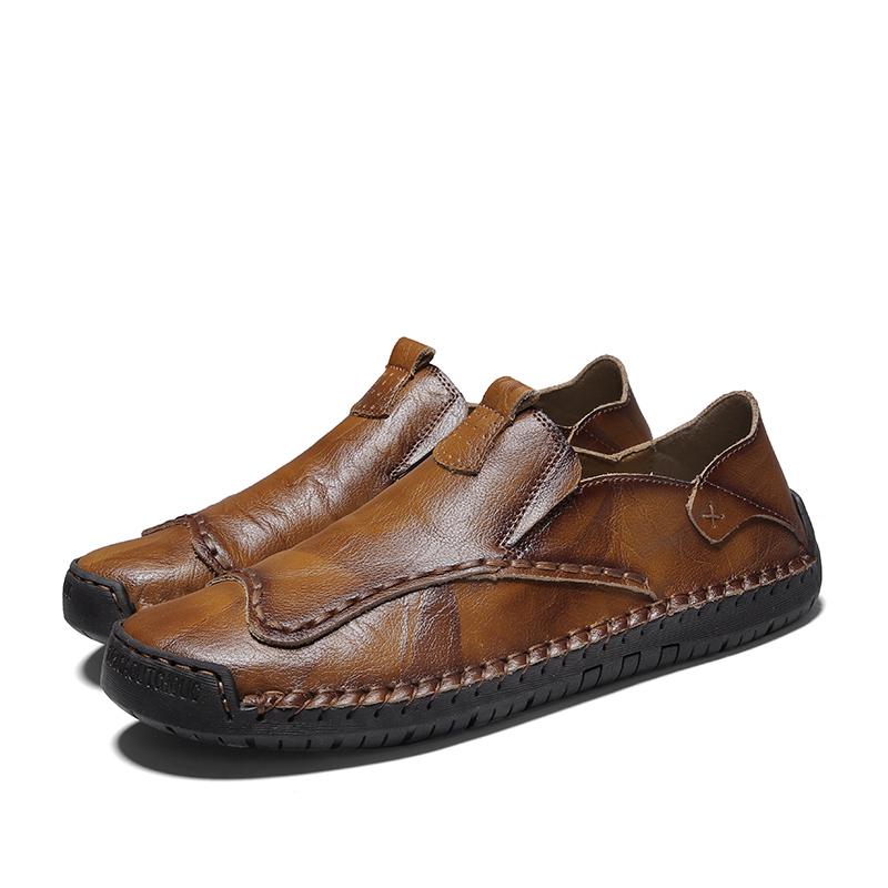 Дизайнерский бренд Мужские слипоны Мужская кожаная повседневная обувь Деловой стиль Формальная обувь Универсальные мужские лоферы Легкая мужская обувь