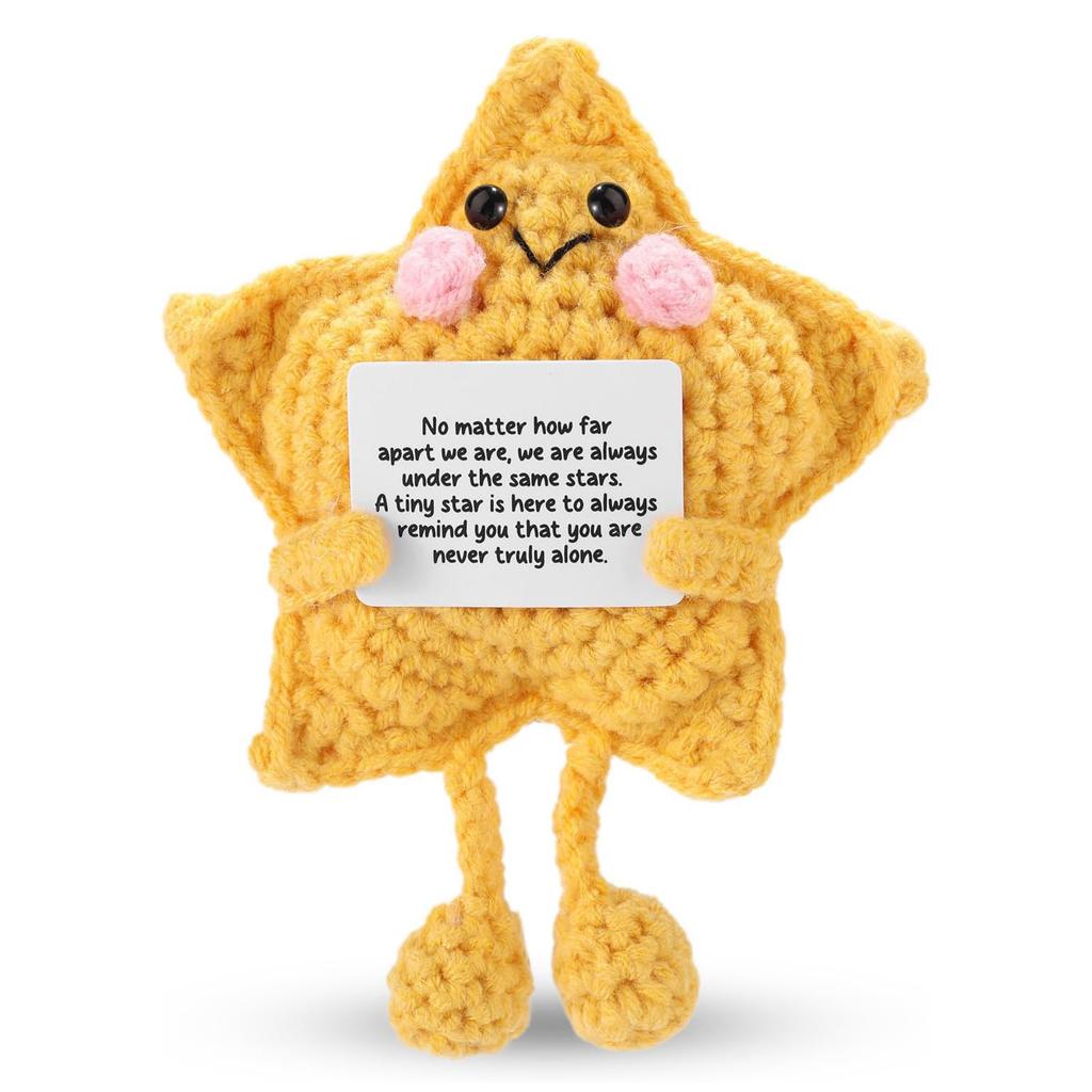 Funny Handmade Positive Poo Doll With Card Home Decoration Knitted Poo Christmas Doll Ornament Room Decor Christmas Party Gifts