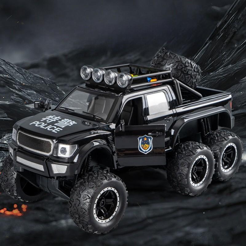 Offroad Police Car Inertia Toy For Kids With Flashing Lights And Sound Play