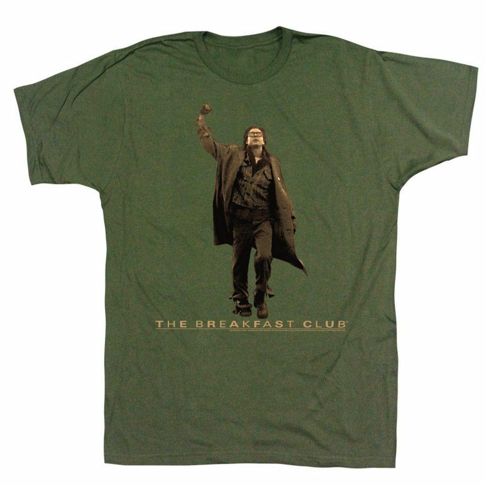 Breakfast Club Vintage Guy Military Green Adult T-Shirt Mens Womens Tees Top