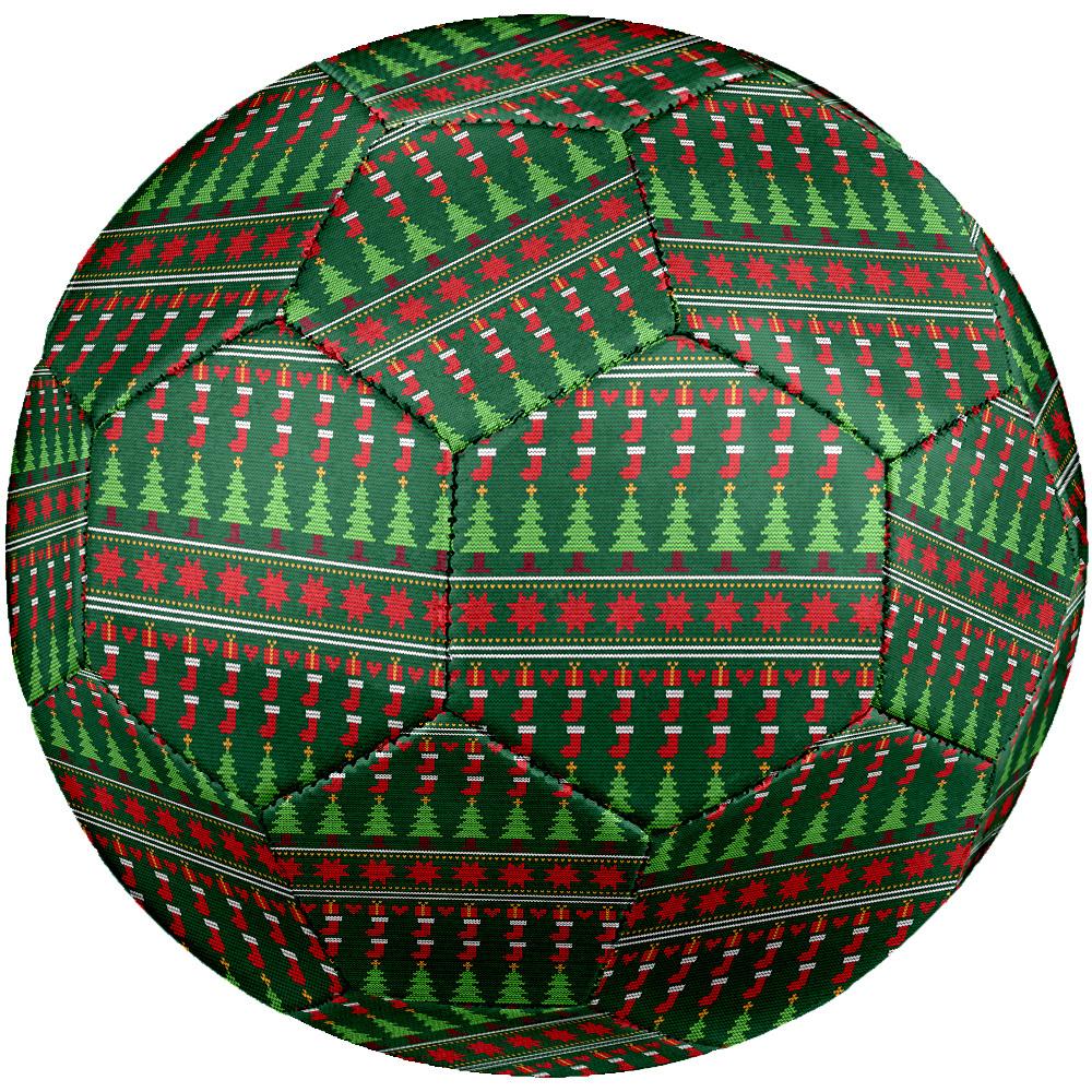 1pc Christmas Knit Size 5 Soccer Ball Professional Match Training Football Indoor &Outdoor Sports Ball Lightweight Durable m6547